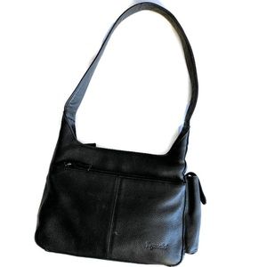 Tignanello Black Leather Shoulder Bag